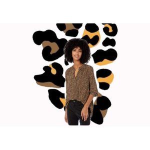 Shirt blouses top tunic animal prints tee statment career boho
